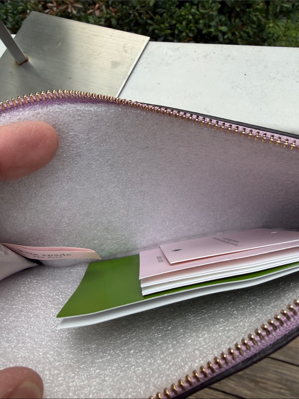 kate spade NWT lavender leather wristlet clutch - Picture 13 of 16